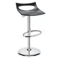 TABOURET DIAVOLETTO - MOD. 22DIAV - STRUCTURE EN ACIER CHROMÉ - SIÈGE EN POLYPROPYLÈNE RECYCLABLE - TABOURET PIVOTANT RÉGLABLE EN HAUTEUR AVEC PISTON À GAZ - POUR UTILISATION EN INTÉRIEUR - DIM. cm L 44 x P 44 x H 66/92 - NORME CE