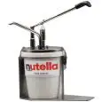 Distributeur et garnisseuse sans douille - Mod. DISPENSER NUTELLA S/AGO - Adaptable sur seau nutella Ferrero 3 kg - dosage réglable de 10 à 20 g - Dimensions L 30 X P 17 X H 37 cm