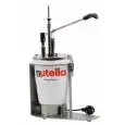 Distributeur et garnisseuse à douille verticale chauffant - Mod. DISPENSER NUTELLA RISCALDATO AGO/VERT - Adaptable sur seau nutella Ferrero 3 kg -  dosage réglable de 10 à 20 g - Température jusqu'à 35° C -  Dimensions L 29 x P 16,5 x  h 52 cm
