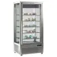VITRINE ILÔT D'EXPOSITION RÉFRIGÉRÉE POUR PÂTISSÉRIE ET MAGASINS ÀCRÈME GLACÉE - MOD. DIVA 651 BTV - Temp. °C -15/-21 - VOLTAGE MONOPHASÉ - PUISSANCE W 560 - CAPACITÉ: 650 LT - RÉFRIGÉRATION VENTILÉE - DIM CM L 90 x P 68 x h 187,5 - POIDS KG 204