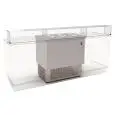 CONSERVATEUR ENCASTRÉ POUR GLACES À LA CRÈME ET GRANITÉS - MOD DOLCE VITA IN 6 - CAPACITÉ LT 240 - TEMPÉRATURE DE -5° À -20°C - DIMENSIONS cm L 96,5 x P 64,6 x H 100 - NORME CE
