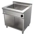 BAIN MARIE ÉLECTRIQUE  - MOD. G7DGO2DC - N. 1 cuve GN 2/1 h 20 cm - N. 1 Compartiment ouvert neutre - Puissance kW 3 - Dim. 80x70x85 cm - Norme CE