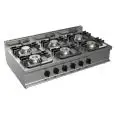 PLAN DE CUISSON AU GAZ - MOD. G7NUR68DD3M3G - N. 6 feux - Puissance kW 36 - Dim 105x70xh27 cm - Norme CE