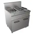 FRITEUSE À GAZ - LIGNE EASY - MOD. G7JUM2V13 -  N. 2 cuves 13+13 Lt d'huile - Puissance kW 22,4 - Dim.  80x70xh85 cm - Norme CE