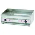 PLANCHA ÉLECTRIQUE DE COMPTOIR - Mod EG750M - Surface 1/2 lisse et 1/2 nervurée - PUISSANCE 6 kW - Surface de cuisson cm L 74,6 x P 39,8 - Alimentation TRIPHASÉE