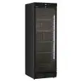 ARMOIRE RÉFRIGÉRÉE EN TÔLE PEINTE - POUR BOISSONS - STATIQUE AVEC AGITATEUR - Mod. GXI390XI B - CAPACITÉ Lt 390 - N. 1 PORTE VITRÉE - TEMPÉRATURE 0/+10°C - DIM. cm L 59,5 x P 65,5 x H 183 - NORME CE