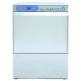 LAVE-VAISSELLE ÉLECTRONIQUE EN ACIER INOXYDABLE AISI 304 - Mod EVA50 - Avec pompe de vidange - Passage utile hauteur maximum cm 35,5 - Panier carré cm 50 x 50 - Cycle 60-120-180-240-600" - Doseur de produit de rinçage et de détergent - Dimensions cm L 57,