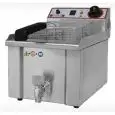 FRITEUSE ÉLECTRIQUE DE COMPTOIR - Mod FBR 9 - Capacité du bac 9 litres d'huile - Puissance 3,5 kW - Alimentation monophasée - Dimensions cm L 31,5 x P 48 x H 35 - Norme CE