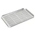GRILLES DE FOND ÉGOUTTOIRS EN ACIER INOX POUR GASTRONORM - 4/5 cm de moins par rapport aux mesures GN