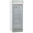 ARMOIRE RÉFRIGÉRÉE EN TÔLE PEINTE - POUR BOISSONS - FROID BRASSÉ - Mod. GXI270E - CAPACITÉ 270 L - 1 PORTE VITRÉE - TEMPÉRATURE 0/+10°C - DIM. L 54 x P 57 x H 156 cm - NORME CE