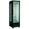 Présentoir réfrigéré - Mod FR 410 ST BLK - Statique - Capacité 418 L - Verre sur 3 côtés - Température -18/-23°C - Dimensions cm L 60 x P 70 x H 202