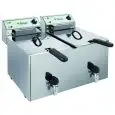 FRITEUSE ÉLECTRIQUE AVEC ROBINET - Mod. FR1010R - Capacité cuve Lt 10 + Lt 10 d'huile - Alimentation triphasé - Norme CE
