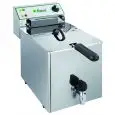 FRITEUSE ÉLECTRIQUE AVEC ROBINET - Mod. FR8R - Capacité cuve 8 LT d'huile - Alimentation Monophasé - Norme CE