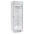 ARMOIRE RÉFRIGÉRÉE EN TÔLE PEINTE - STATIQUE AVEC AGITATEUR - Mod HT372ZIEST - CAPACITÉ 382 L - N. 1 PORTE EN VERRE - TEMPÉRATURE -18°/-24°C - DIMENSIONS cm L 64 x P 67 x H 205,6 - NORME CE