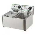 FRITEUSE ÉLECTRIQUE DE COMPTOIR - Mod FY4L2 - CAPACITÉ CUVE 4,2 + 4,2 LT D'HUILE - Alimentation monophasée