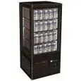Vitrine réfrigérée comptoir pour boissons - Mod G-TCBD68B - Vitre sur 4 côtés - Température +2°/+8°C - Capacité Lt 68 - Dimensions cm L 42,8 x P 38,6 x 92,4 H