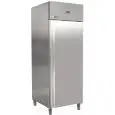 Armoire réfrigérée en acier inox AISI 304 - Mod G-UGN650TN - Ventilé - Classe énergétique A - Gastronorm 2/1 (65 x 53 cm) - 1 porte - Capacité brute de 560 litres - Température de -2°C à +8°C - Dimensions cm L 74 x P 87,5 x 209 H