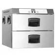 FOUR DE MAINTIEN EN TEMPÉRATURE AVEC 2 TIROIRS - MOD. GMC2E - VERSION ÉLECTRONIQUE  - CAPACITÉ : 2 GN 1/1 - ALIMENTATION MONOPHASÉ V 230/1/50 Hz - PUISSANCE  W 900 - DIM.  Cm L 65 X P 60 X h 51 - Poids  Kg 35