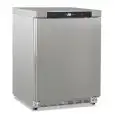 Armoire réfrigérée statique ventilée en acier inoxydable modèle GN 200 TN INOX, température +2°C / +10°C, capacité brute 200 Lt, dimensions extérieures 600 x 625 x 850 mm.