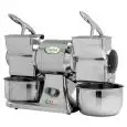 RÂPE - MOD. GRAGD1 - DOUBLE RÂPE - Alimentation V 230/50Hz MONOPHASE - PUISSANCE Kw 0,75 (1,0 Hp) - PRODUCTION HORAIRE 70 Kg x2 - DIM. 22 x 54 x h38 cm - NORME CE
