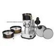 HAMBURGUERIE MANUELLE - Mod HAMB HR MULTIDISCO - STRUCTURE EN ALUMINIUM ANODISÉ - DIMENSIONS DES MOULES INTERCHANGEABLES Ø 100, 130 ET 150 mm