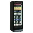 Présentoir réfrigéré pour boissons avec capacité Lt 360 et température de 0 à +10 °C Klimaitalia ICOOL 401 BLK