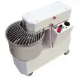 PÉTRIN À SPIRALE - TÊTE FIXE - Mod KH22 2V - Alimentation V 400 triphasé - Capacité de la cuve 22 litres - Poids de la pâte 18 kg - Puissance 0,37/0,55 kW - Norme CE