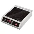 PLAQUE À INDUCTION - Mod. IND 350 B - Plaque en vitrocéramique - Écran à LED - Surface inductive 120 mm ÷ 260 mm - Puissance 3500 W - Alimentation monophasée - Dim. L 33 x P 42,5 x h10,5 cm - Norme CE
