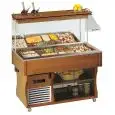 PRÉSENTOIR À BUFFET MURAL RÉFRIGÉRÉ - MOD. WALLM - STRUCTURE EN BOIS - Temp. °C +4/+10 - RÉFRIGÉRATION STATIQUE - GAZ RÉFRIGÉRANT R290 - DÉGIVRAGE AUTOMATIQUE - VOLTAGE MONOPHASÉ V 230/1/50 Hz