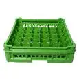PANIER CLASSIQUE ÉQUIPÉ DE 36 COMPARTIMENTS CARRÉS POUR VERRES- MOD. KIT2/6X6 - DIM. PANIER 50 x  50  cm - MESURES COMPARTIMENTS INTÉRIEURES 7,3 x  7,3 cm - HAUTEUR VERRE 6,5 À 12 cm- NORME CE