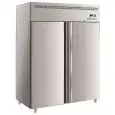 Armoire réfrigérée congélateur en acier inox AISI 201 - Mod M-GN1410BT-FC - Gastronorm 2/1 (65 x 53 cm) - Ventilée - 2 porte - Capacité de 1300 litres - Température -18°/-22°C - Dimensions cm L 148 x P 83 x 201 H