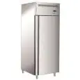 Armoire réfrigérée en acier inox AISI 201 - Mod M-GNH610TN-FC - Gastronorm 2/1 (65 x 53 cm) - Ventilé - 1 porte - Capacité brute de 605 litres - Température 0° / +8°C - Dimensions cm L 72,6 x P 86,4 x 215 H