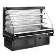 PRÉSENTOIR MURAL RÉFRIGÉRÉ SELF-SERVICE - CONVIENT POUR LES BOISSONS - MOD. MANDY - PARTIE FRONTALE EN VERRE - COMPREND 3 RAYONS INCLINABLES EN ACIER - ALIMENTATION MONOPHASÉE 230V/50Hz - FROID VENTILÉ - TEMPÉRATURE +4/+8 °C - NORME CE