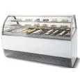 VITRINE À PÂTISSERIE - MOD. MILLENNIUM PAS - VENTILÉE - VERRES EN CRISTAL TREMPÉ S'OUVRANT VERS L'HAUT- UNITÉ CONDENSATRICE REFROIDIE PAR AIR - DÉGIVRAGE AUTOMATIQUE DE COMPRESSEUR - TEMPÉRATURE +1/+10°C - Norme CE - PROFONDEUR PLAN D'EXPOSITION : 58,