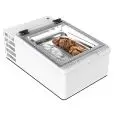 PRÉSENTOIR DE COMPTOIR RÉFRIGÉRÉE - MOD. CREAM 2V W - ÉCONOMIE D'ÉNERGIE -11% - CAPACITÉ LT. 28 - RÉFRIGÉRATION STATIQUE - TEMPÉRATURE -10°/-22° - Dim. Cm. L 49 x P 79 x h 34,5 - Norme CE