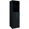 Meuble de service de salle - Mod ML5050 - Structure et panneaux en mélaminé - 1 porte - 2 tiroirs - Dimensions cm L 45 x P 49 x 144 H
