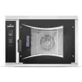 FOUR Â GAZ À CONVECTION ET VAPEUR AVEC COMMANDES TOUCH SCREEN - Cod. MISTRAL 6TTR M14 - CONVIENT POUR BOULANGERIE ET PÂTISSERIE - VENTILÉ- Capacité four PLAQUES n. 6   60x40 ou 66x46 cm- Puissance kcal/h 8.600 - LAVAGE AUTOMATIQUE- Dim.100 x 99 x h 69,5 c