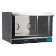 FOUR ÉLECTRIQUE À CONVECTION POUR PÂTISSERIE ET BOULANGERIE - MOD. K 3 MEC PS - PORTE ABATTANTE - ALIMENTATION MONOPHASÉE 230V/1/50Hz - PUISSANCE 3,35 kW - CAPACITÉ : 3 PLAQUES/GRILLES 60 x 40 cm - DIMENSIONS L 77,5 X P 70 X h 56 cm
