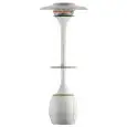 Brumisateur et parasol chauffant extérieur Idrobase - Mod OASI 60 - Rafraîchisseur par brumisation - Chauffage à résistance - Base de support - Hauteur de 215 cm