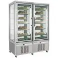 PRÉSENTOIR VERTICAL RÉFRIGÉRÉ - MOD. TUTTO SHOW N 800 - CAPACITÉ LT. 420 + LT 420 - TEMPÉRATURE -15°/-24°C - Dim. cm. L 132 x P 65 x h 190 - Norme CE