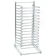 PORTE PLAQUES POUR TABLE- MOD. PT15 - Structure en acier inox - Pour plaques rondes de 26 à 32 cm - Dim. 38x29xh67 - Minimum N. 4 unités