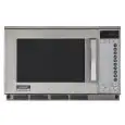 FOUR À MICRO-ONDES EN ACIER INOXYDABLE avec commandes numériques - Mod. R25AT - Plaque céramique fixe - Fonction de dégivrage rapide - Capacité de la chambre de cuisson lt. 20 - Puissance W 2100 - Alimentation 230V monophasé - Norme CE