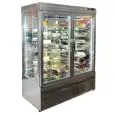 VITRINE RÉFRIGÉRÉE AVEC PRÉSENTOIR PANORAMIQUE POUR PÂTISSERIE ET CRÈME GLACÉE - MOD. TEK/10 - STRUCTURE EXTERNE EN ALUMINIUM ANODISÉ - VERRE À FAIBLE ÉMISSIVITÉ - TEMPÉRATURE °C +5/-25 - ALIMENTATION MONOPHASÉE - PUISSANCE W 1200 - RÉFRIGÉRATION VENTILÉE