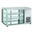Vitrine réfrigérée pour comptoir - Mod RC 910 - Température 0º/+12ºC - 2 étagères - Portes arrière coulissantes - Dimensions cm L 91 x P 52,4 x h 57,5