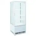 VITRINE RÉFRIGÉRÉE VERTICALE BLANCHE POUR BOISSONS - Mod. RC98W - Température +2°/+12°C - Capacité 98 litres - Alimentation monophasée V230/1 - Puissance 180 W - Dimensions cm L 42,8 x P 38,6 x H 111 - Poids 38 kg