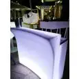 COMPTOIR DE BAR LUMINEUX - MODÈLE ROBINSON LIGHT - POUR INTÉRIEUR/EXTÉRIEUR - STRUCTURE EN POLYÉTHYLÈNE - NORME CE