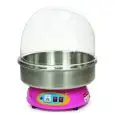 MACHINE POUR BARBES À PAPA - MOD. RS585 - CUVE EN ACCIAIO INOX - COUPOLE EN POLYCARBONATE - MOTEUR ANTIVIBRATIONS - PUISSANCE 1080 W - ALIMENTATION 230 V MONOPHASÉE - DIMENSIONS Ø CUVE 53 x H 61  cm (AVEC COUPOLE)