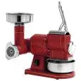 HACHOIR À VIANDE ET RÂPE COMBINÉ - MOD. TCGRR8I - VARIANTE RETRO' - GROUPE HACHAGE EN  ACIER  - PUISSANCE Kw 0,38 (0,5Hp) - Alimentation V 230/50Hz MONOPHASE - PRODUCTION HORAIRE VIANDE 15 Kg - PRODUCTION HORAIRE FROMAGE 30 Kg - DIM. 26 x 38 x h36 cm - NO