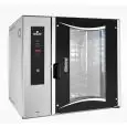 FOUR ÉLECTRIQUE À CONVECTION ÉQUIPÉ DE VAPEUR IINDIRECTE AVEC BOILER,CHARIOT PIVOTANT FIXE ET COMMANDE NUMÉRIQUE- Cod. ROTORBAKE/E2 - CONVIENT POUR PÂTISSERIE ET BOULANGERIE - Capacité plaques n. 10 cm 40x60, 46x66 ou 50x70 - Puissance kW 16 -Voltage400 V