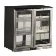 FRIGO DE BAR - Mod. U198ZJ - Température: +0°/+10°C - Capacité: 222 L - Alimentation MONOPHASÉE 220-240 V/1 - Puissance: 190 W - Dimensions L 90 x P 53 x h 89,6 cm - Poids 58 kg